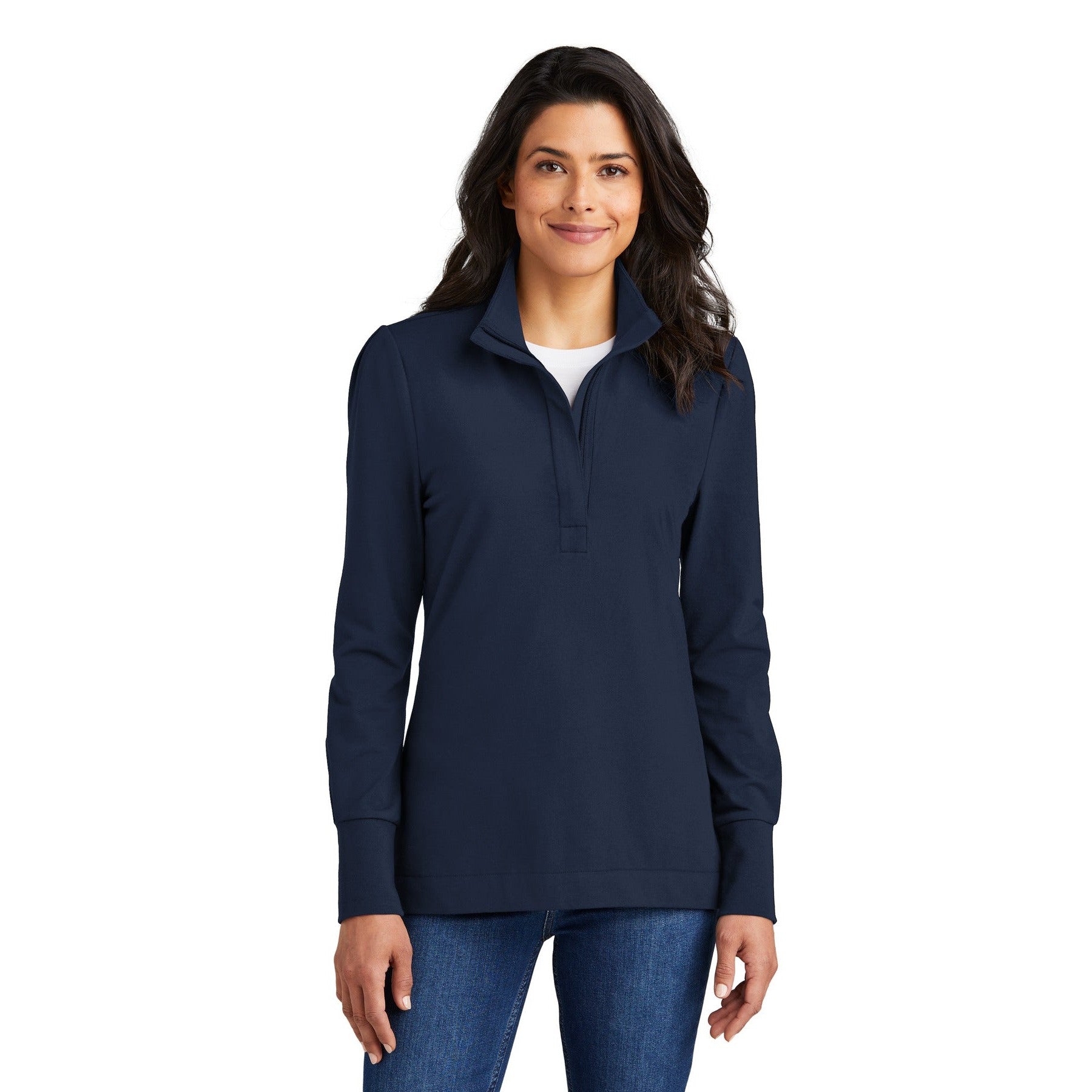 Port Authority-Port Authority® Women's Fairway Stretch 1/4-Zip LK829-MedTech-2